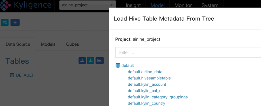 Importing Hive Table